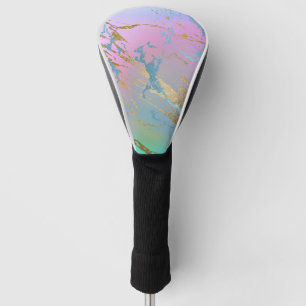 Colorful Mixed Color Abstract Watercolor Print Golf Head Cover