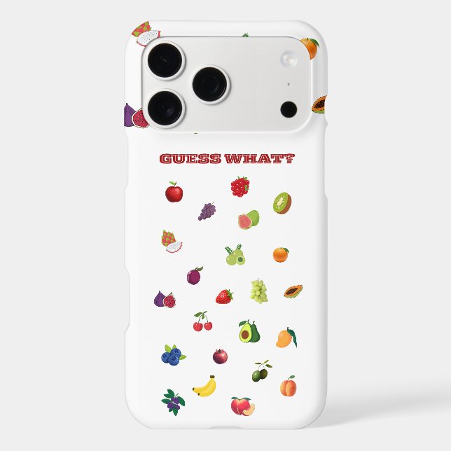 Colorful Mixed Fruit iPhone Cover (Back)