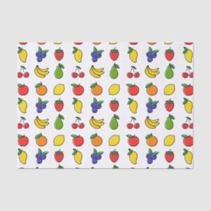 Colorful Mixed Fruit Pattern Tissue Paper