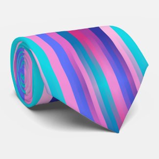 Colorful mixed lines, bars pattern, pastel colors neck tie