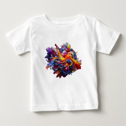 colorful mixed mesh baby T_Shirt