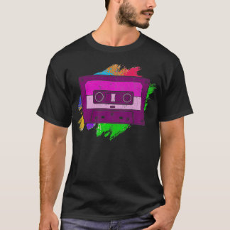 Colorful Mixtape 1980s Music Lover 80s Generation  T-Shirt