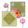 Colorful Mod Embroidery Save the Date Invitation
