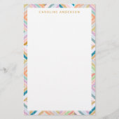 Colorful Mod Patchwork Diamonds Personalized (Front)