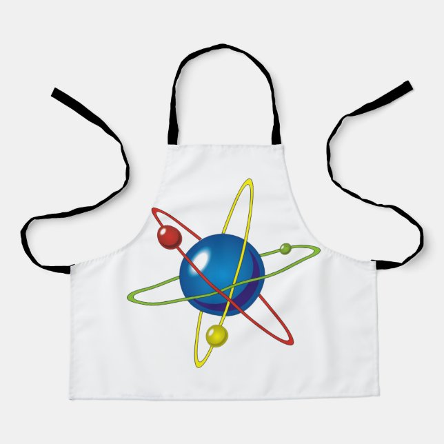 Colorful Model of the Atom Apron (Front)