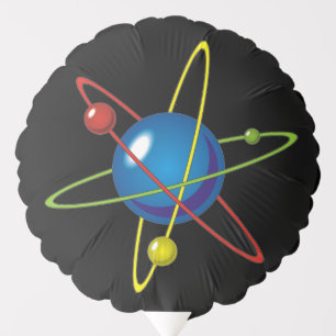 Colorful Model of the Atom Balloon