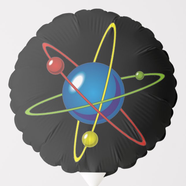 Colorful Model of the Atom Balloon (Front)