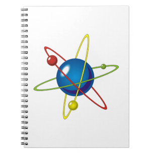 Colorful Model of the Atom Notebook