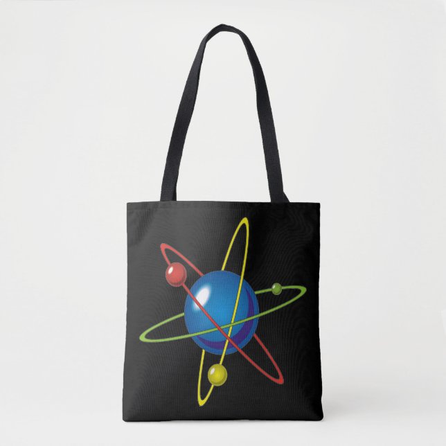 Colorful Model of the Atom Tote Bag (Front)