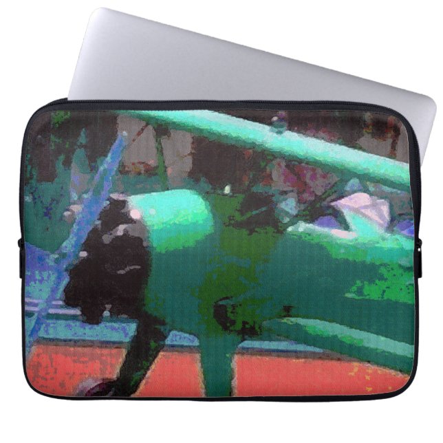 Colorful Model Plane Laptop Sleeve (Front)