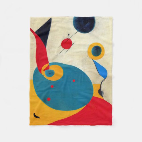 Colorful Modern Absract 4 Fleece Blanket