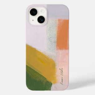 Colorful Modern Abstract Art Custom Name Case-Mate iPhone 14 Case