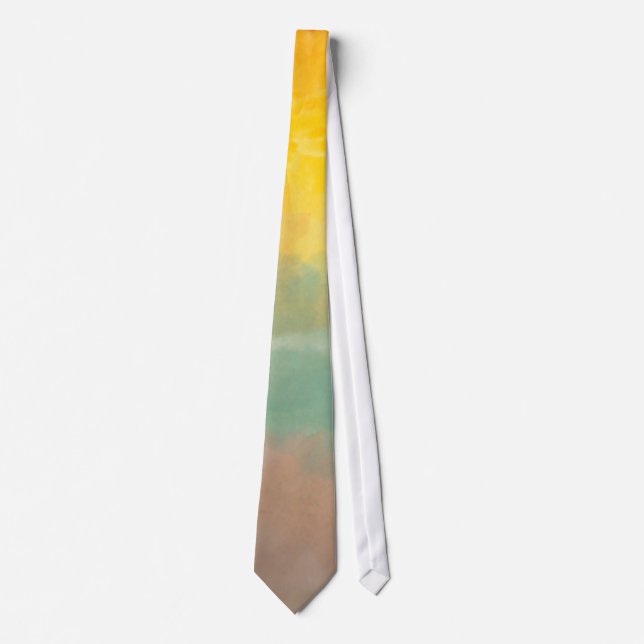 Colorful Modern Abstract Art Neck Tie (Front)