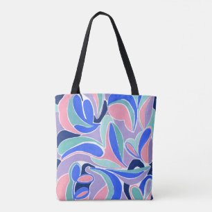 Colorful Modern Abstract Art Painting Tote Bag