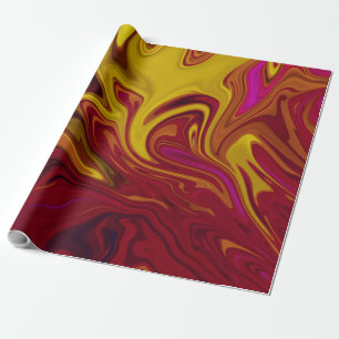 Colorful Modern Abstract Art pastel oil canvas Wrapping Paper