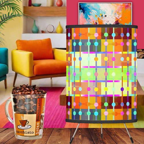 Colorful Modern Abstract Art Pattern Lamp