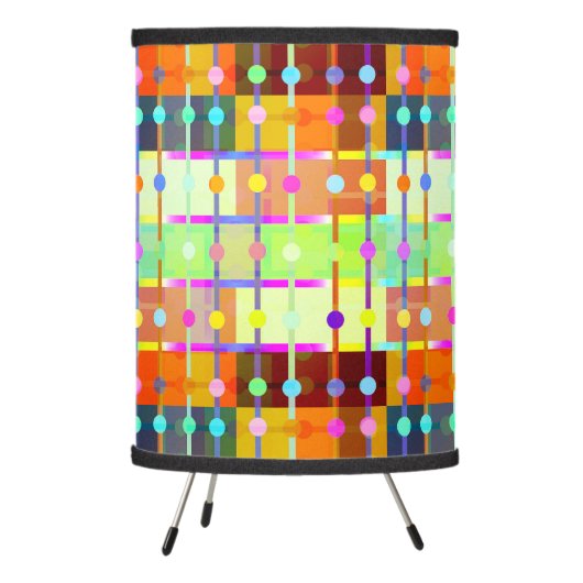 Colorful Modern Abstract Art Pattern Lamp (Left)