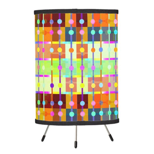 Colorful Modern Abstract Art Pattern Lamp (Back)