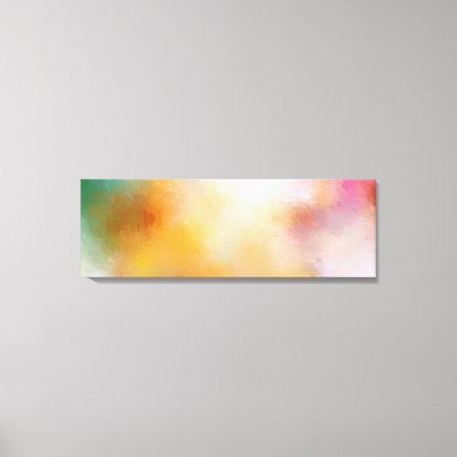 Colorful Modern Abstract Art Red Yellow Blue Pink Canvas Print