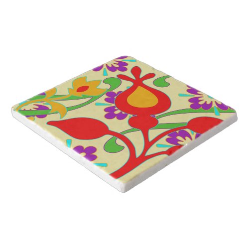 Colorful Modern Abstract Art Trivet
