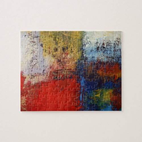 Colorful Modern Abstract Artwork Jigsaw Puzzle