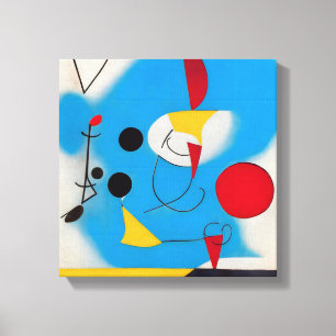 Colorful Modern Abstract Blue Mobile 1 Canvas Print