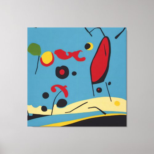 Colorful Modern Abstract Carpe Diem Canvas Print