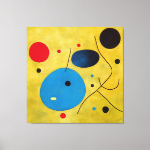 Colorful Modern Abstract Dances and Spectators Canvas Print