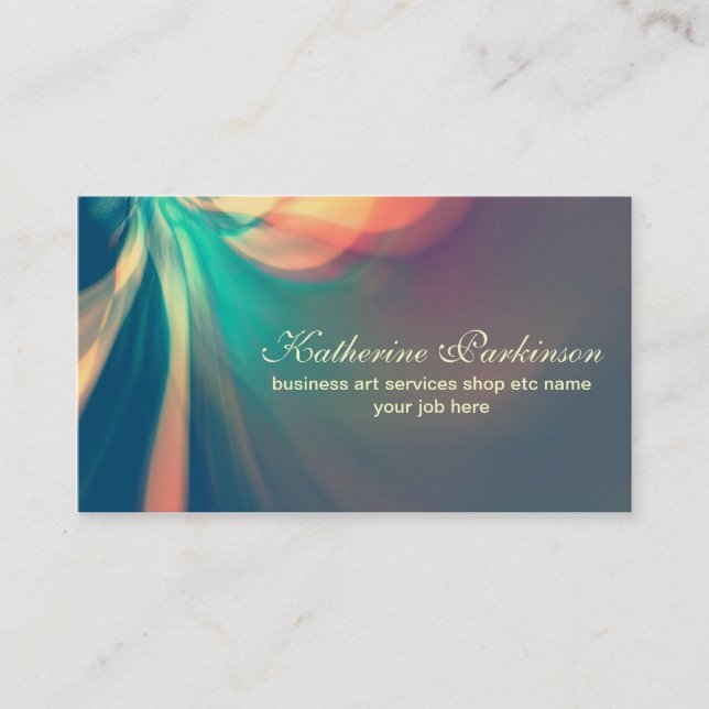 colorful modern abstract design business cards (Front)