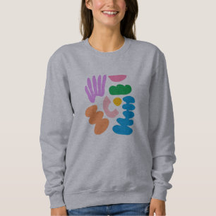 Colorful Modern Abstract Geometric Shapes Art  Sweatshirt