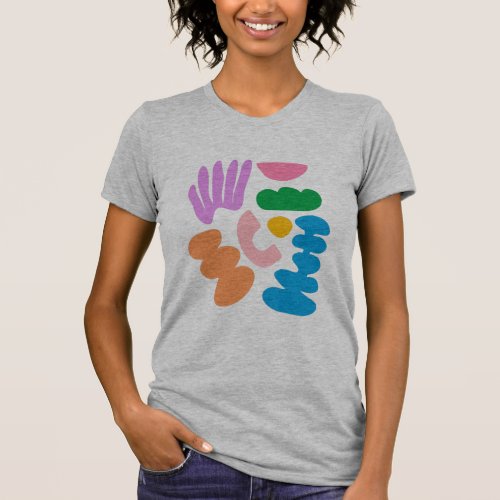 Colorful Modern Abstract Geometric Shapes Art T_Shirt