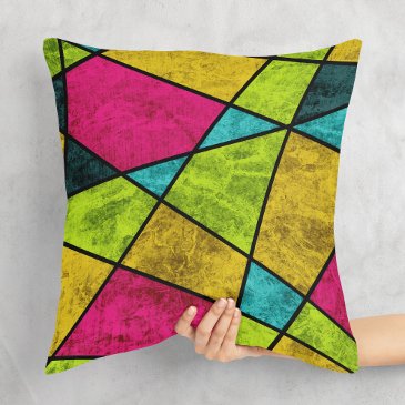 Colorful Modern Abstract geometric shapes Neon