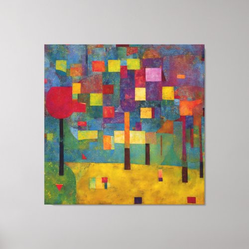 Colorful Modern Abstract Happiness Canvas Print