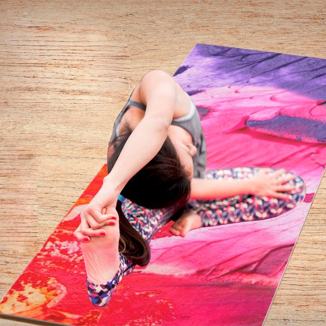 Colorful Modern Abstract Paint Yoga Mat (Creator Uploaded)