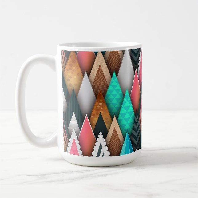 Colorful Modern Abstract Southwestern Coffee Mug (Left)