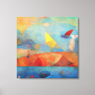 Colorful Modern Abstract The Sandbar Canvas Print