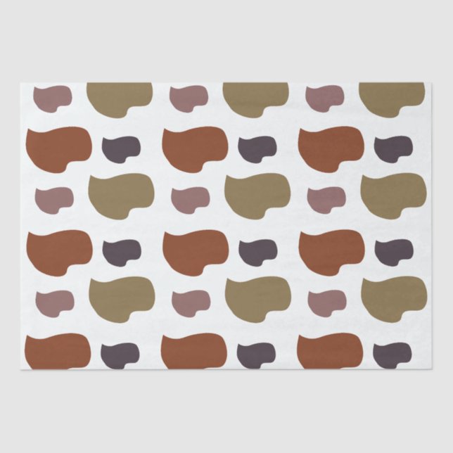 Colorful Modern Abstract  Tissue Paper (Front)