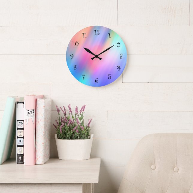 Colorful Modern Abstract Wall Clocks (Reading Room)