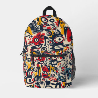 Colorful Modern All Over Print Printed Backpack