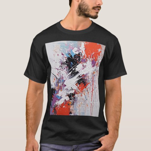 Colorful Modern Art Shirt T_Shirt