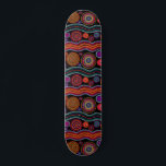 Colorful Modern Australian Dot Art Tribal Pattern Skateboard<br><div class="desc">This modern design features a colorful painted tribal dot pattern in bright orange,  purple,  green,  turquoise and white on a black background #tribal #australian #australia  #sports #fun #gifts #giftsforhim #giftsforher #skateboarding #skateboard #skateboards #skate #skater #outdoor #style #trendy</div>