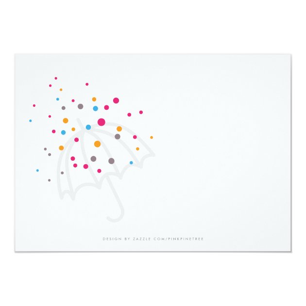 Colorful Modern Baby Sprinkle Invitation