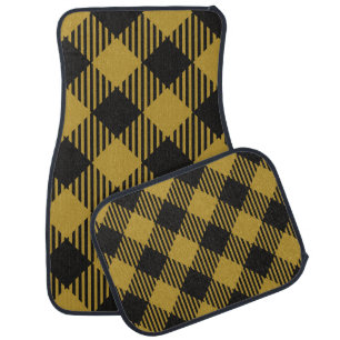Colorful Modern Buffalo Plaid Pattern Car Floor Mat