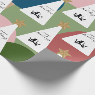Colorful & Modern Business/Company Logo Holiday Wrapping Paper