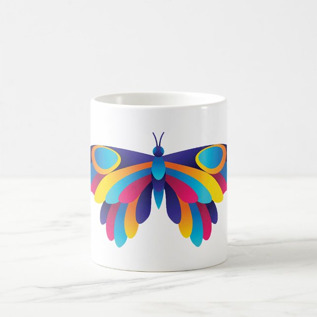 Colorful Modern Butterfly Vibrant Wings Coffee Mug (Creator Uploaded)