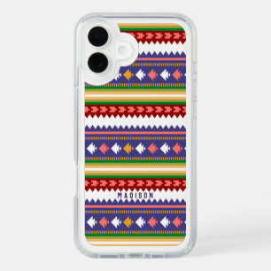 Colorful Modern Ceometric Pattern Personalized iPhone 16 Plus Case