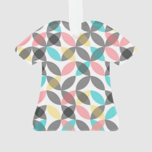 Colorful, modern, cheerful circular geometric ornament