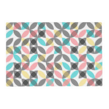 Colorful, modern, cheerful circular geometric