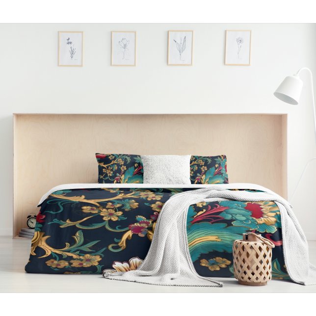 Colorful Modern Chinoiserie  Duvet Cover (Creator Uploaded)