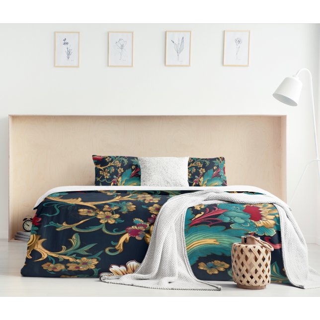 Colorful Modern Chinoiserie  Pillow Case (Creator Uploaded)